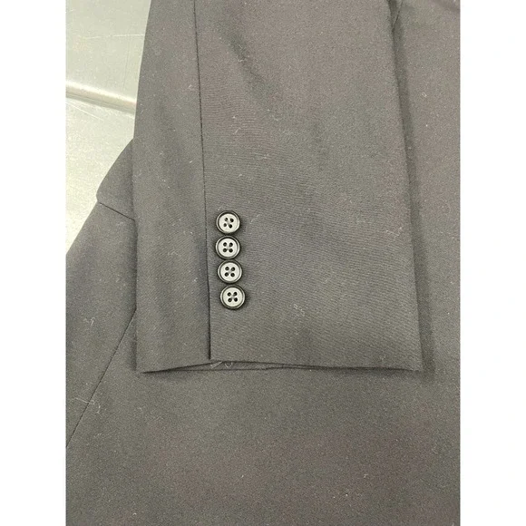 Hickey Freeman Boardroom Blazer Jacket Mens 41 Long Black 100% Wool Sport Coat - Picture 3 of 16
